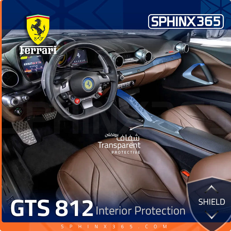 Sphinx365 Ferrari 812 GTS precut interior protection kit