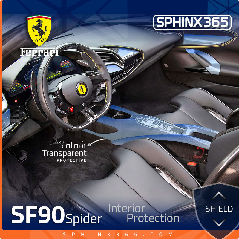 Sphinx365 Ferrari SF90 Spider precut interior protection kit