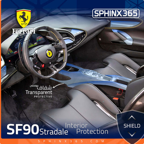 Sphinx365 Ferrari SF90 Stradale precut interior protection kit
