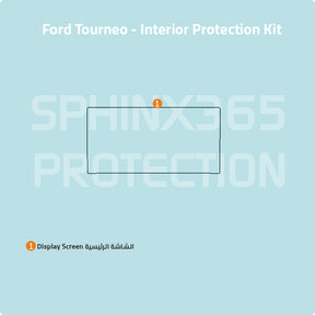 Car interior protection for Ford Tourneo 2024 by Sphinx365, precut car film kits online, anti-scratch, self-healing.