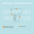 Sphinx365 GMC Canyon precut interior protection kit