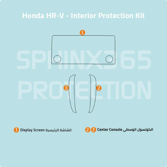 Sphinx365 Honda HR V precut interior protection kit