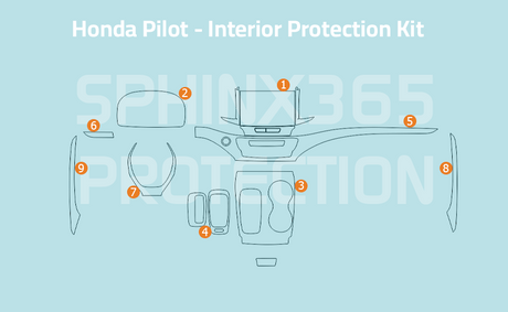 Sphinx365 Honda Pilot precut interior protection kit