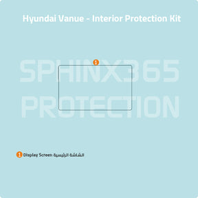 Car interior protection for Hyundai Vanue 2020-2024 by Sphinx365, precut car film kits online, anti-scratch, self-healing.