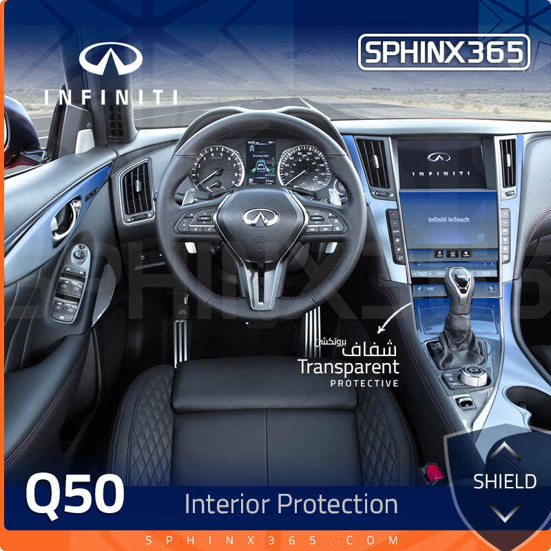 Sphinx365 Infiniti Q50 precut interior protection kit