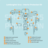 Sphinx365 Lamborghini Urus precut interior protection kit