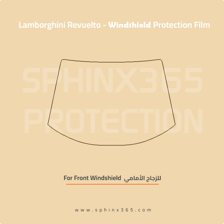 Precut Windshield protection for Lamborghini_Revuelto_2024-2025