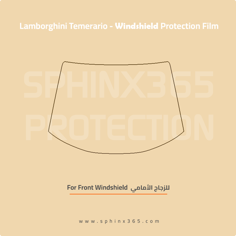 Precut Windshield protection for Lamborghini_Temerario_2025