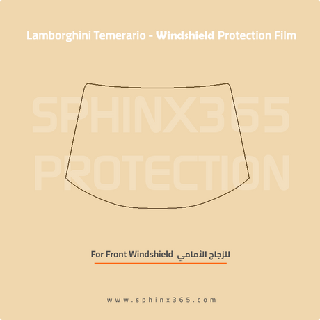 Precut Windshield protection for Lamborghini_Temerario_2025
