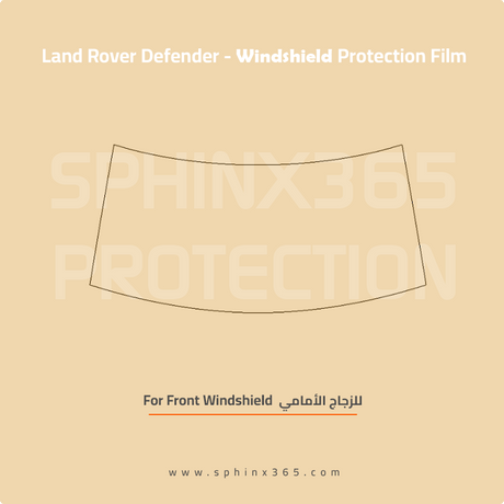 Precut Windshield protection for Land_Rover_Defender_2020_2025