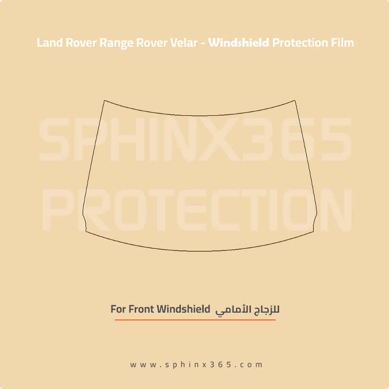 Precut Windshield protection for Land_Rover_Range_Rover_Velar_2021-2025