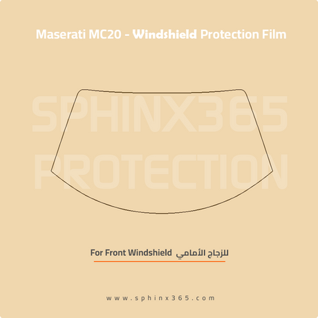 Precut Windshield protection for Maserati_MC20_2023-2025