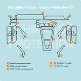 Mercedes-Benz A-Class 2024 Interior Protection Kit | Pre-cut Film