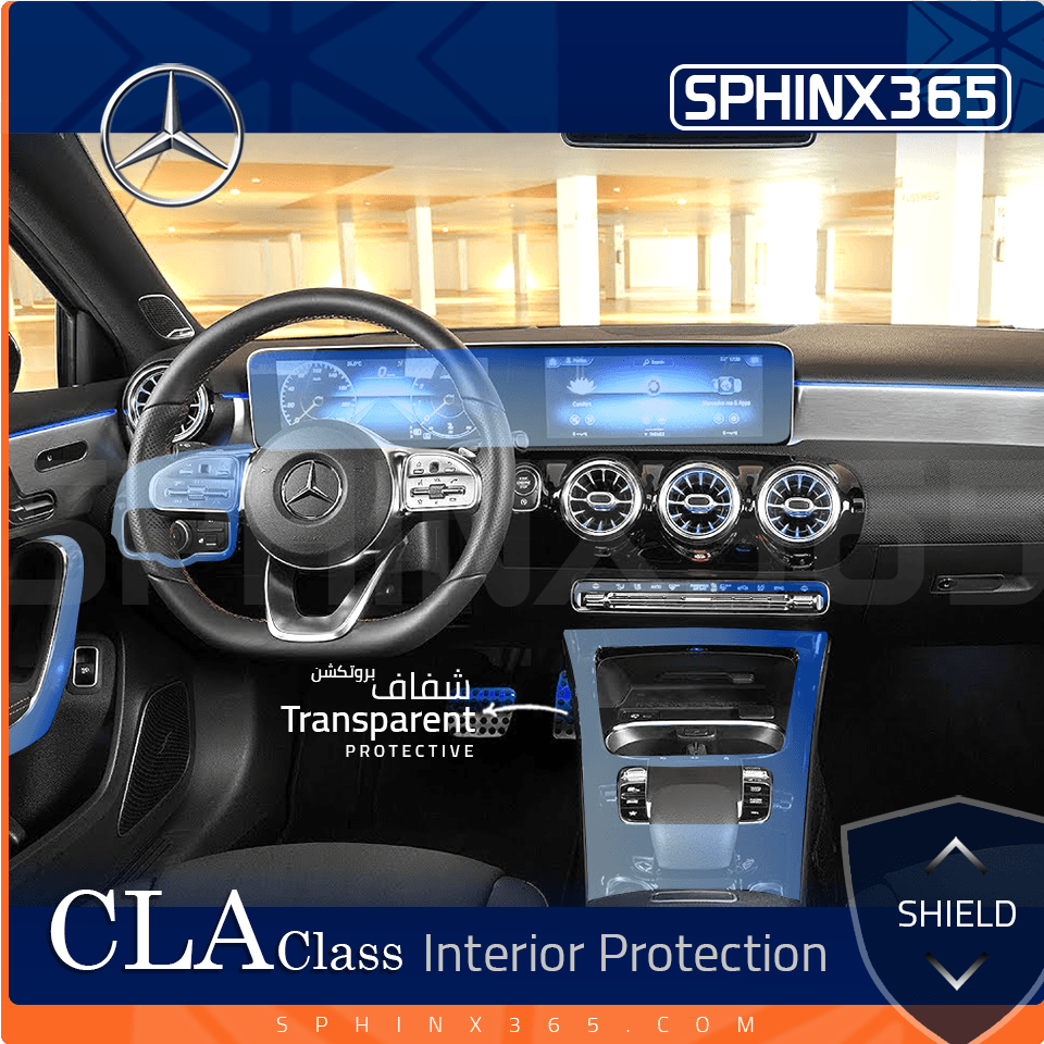 Mercedes_CLA_CLASS_2022 interior protection kit - precut film
