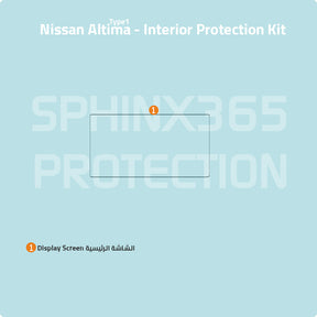 Car interior protection for Nissan Altima by Sphinx365, precut car film kits online, anti-scratch, self-healing.