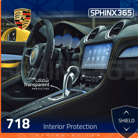 Sphinx365 Porsche 718 precut interior protection kit