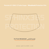 Precut Windshield protection for Porsche_911_992.1_Turbo_Coupe_2021-2025