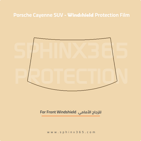 Precut Windshield protection for Porsche_Cayenne_SUV_2019_2026