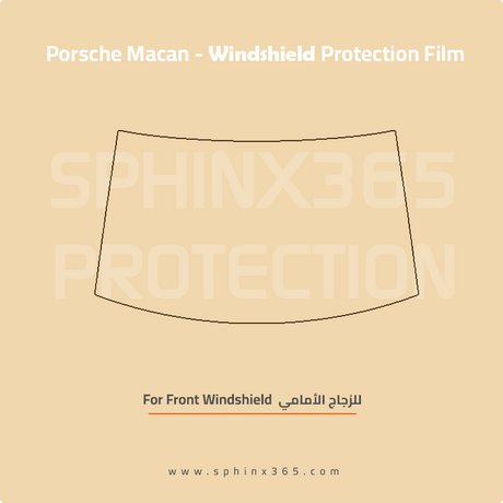 Precut Windshield protection for Porsche_Macan_2019_2025