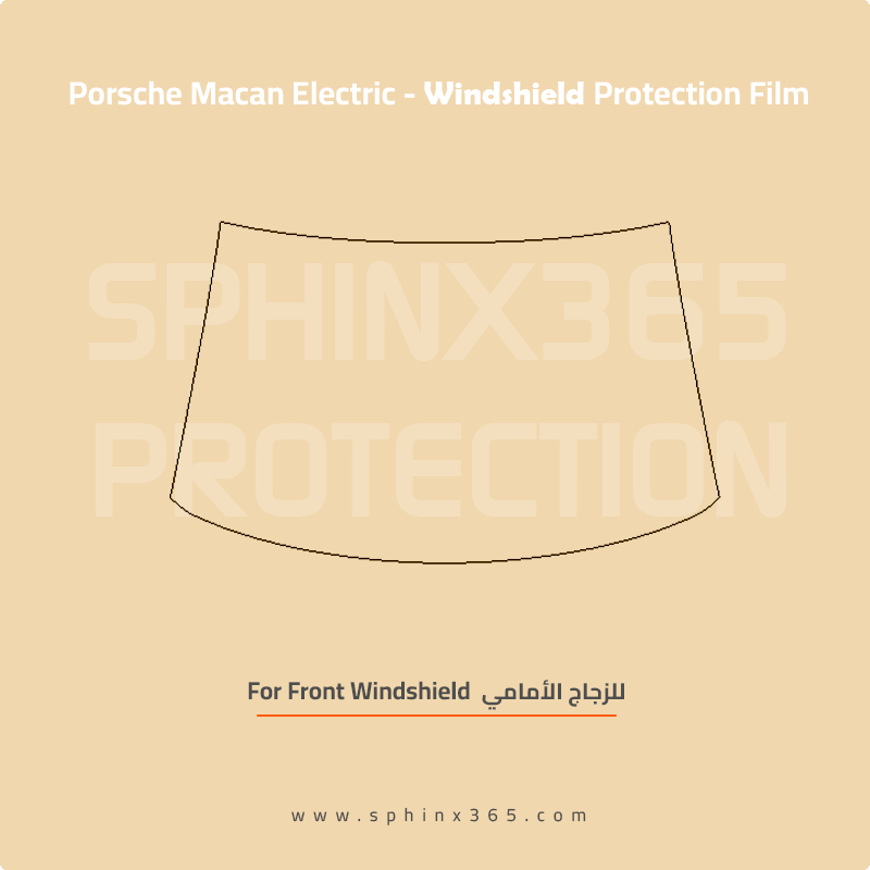 Precut Windshield protection for Porsche_Macan_Electric_2024-2025