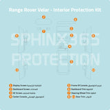 Sphinx365 Range Rover Velar precut interior protection kit