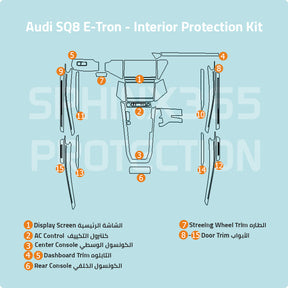 Audi SQ8 E-Tron 2023-2024 Interior Protection Kit | Pre-cut Film - Sphinx365.com