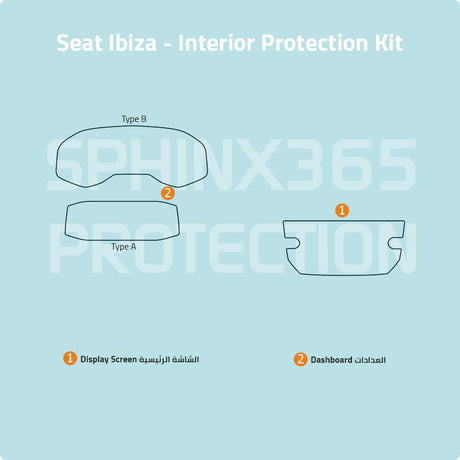Sphinx365 Seat Ibiza precut interior protection kit