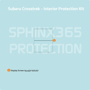 Car interior protection for Subaru Crosstrek by Sphinx365, precut car film kits online, anti-scratch, self-healing.