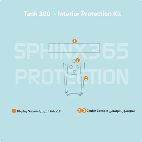 Tank 300 2021 Interior Protection Kit| Pre-cut Film