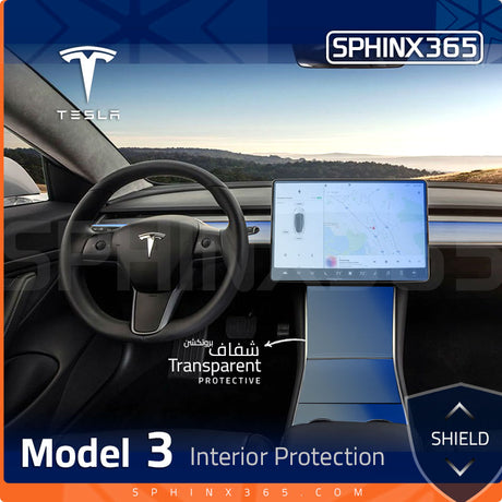Sphinx365 Tesla model 3 precut interior protection kit