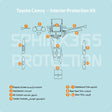 Sphinx365 Toyota Camry precut interior protection kit