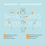 Sphinx365 Toyota Corolla precut interior protection kit