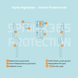 Sphinx365 Toyota Highlander precut interior protection kit