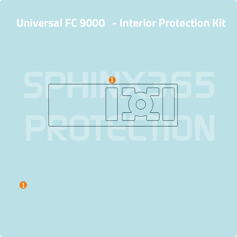 Universal FC 9000 2021-2024 Interior Protection Kit | Pre-cut Film