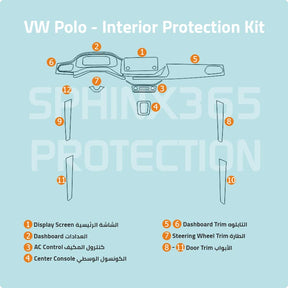 Sphinx365 VW polo precut interior protection kit