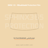 Windshield protection for BMW X3