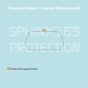Car interior protection for Chevrolet Blazer 2023-2024 by Sphinx365, precut car film kits online, anti-scratch, self-healing.
