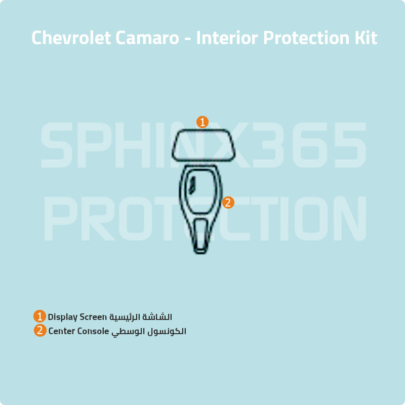 Chevrolet Camaro 2023-2024 Interior Protection Kit | Pre-cut Film