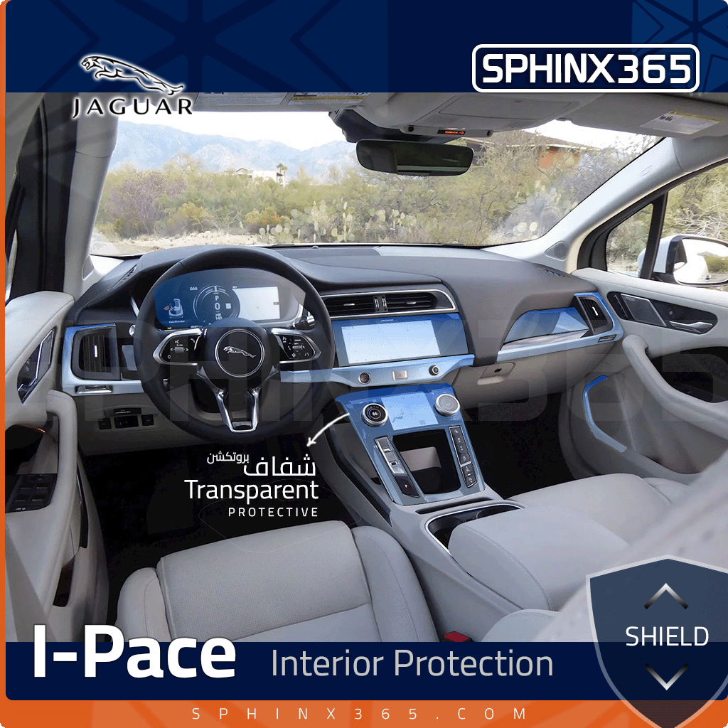 Sphinx365 jaguar ipace precut interior protection kit