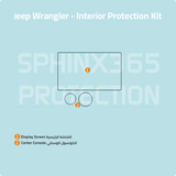 Jeep Wrangler 2019-2023 Interior Protection Kit | Pre-cut Film