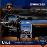 Sphinx365 lamobrghini Urus precut interior protection kit