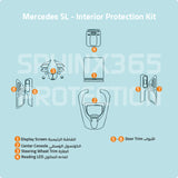 mercedes SL 2024-2025 interior protection kit  precut film